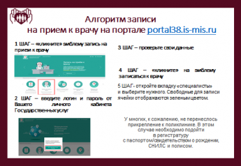Запись на прием  к врачу на портале 