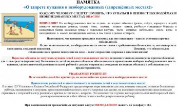 Запрет купания