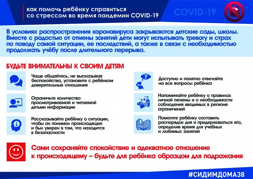 Как помочь ребёнку справиться со стрессом во время пандемии COVID-19