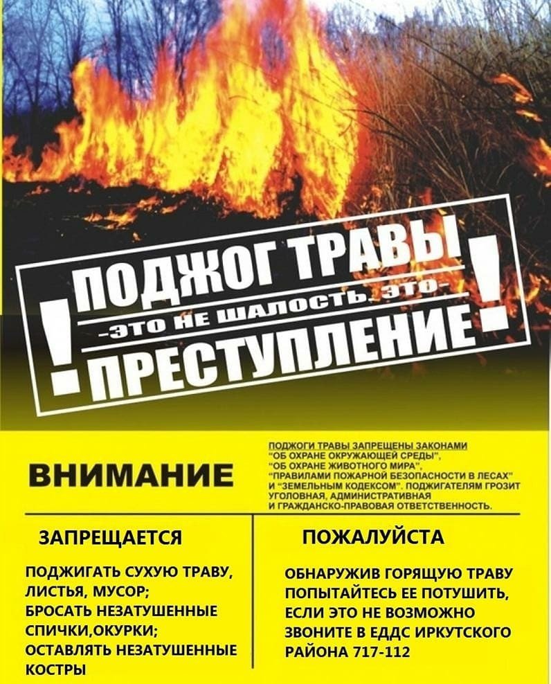 Поджог травы