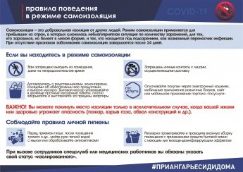 Правила поведения в режиме самоизоляции