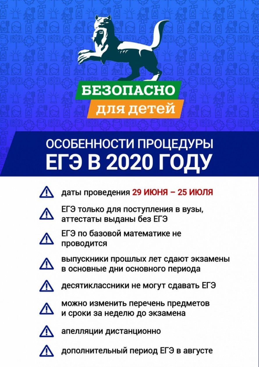 Особенности процедуры ЕГЭ в 2020 году