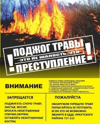 Поджог травы