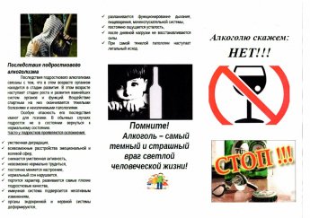 Алкоголю скажем: НЕТ!!!