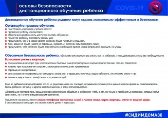 Основы безопасности дистанционного обучения ребёнка