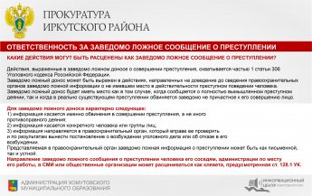 Ответственность за заведомо ложное сообщение о преступлении